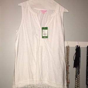 Lilly Pulitzer flared bottom tank top!